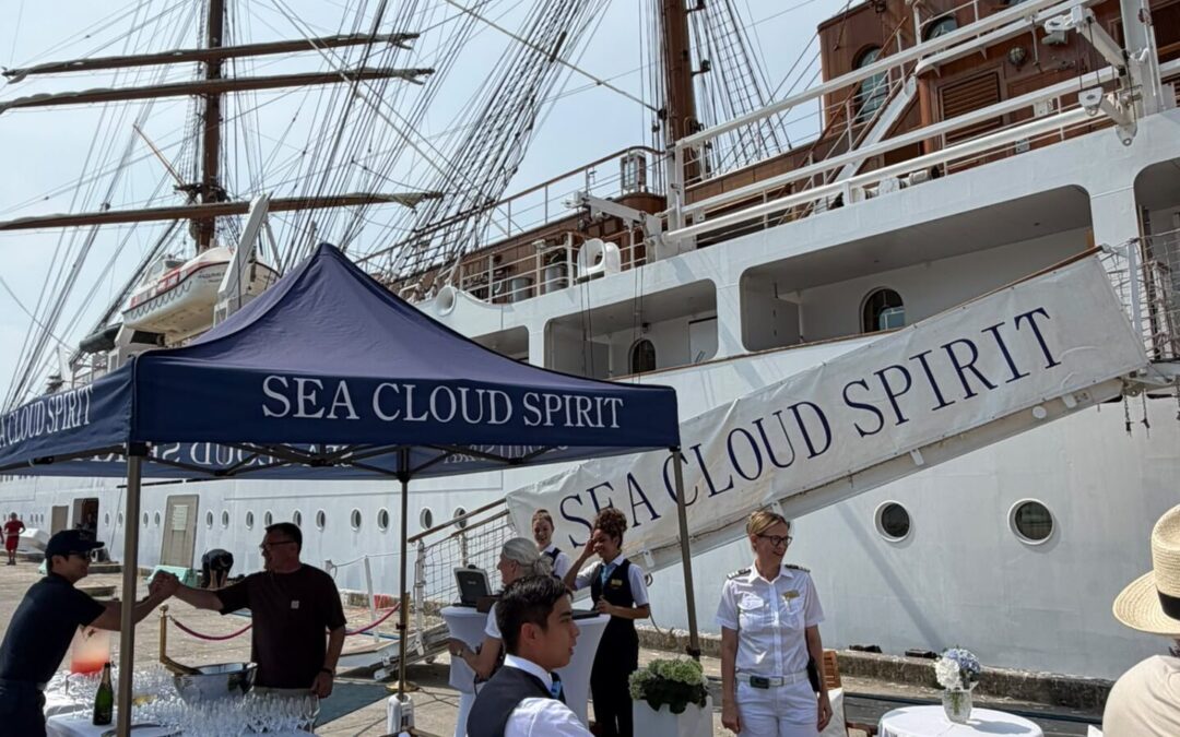 Tag 1 Sea Cloud Spirit Checkin und Abfahrt in Livorno