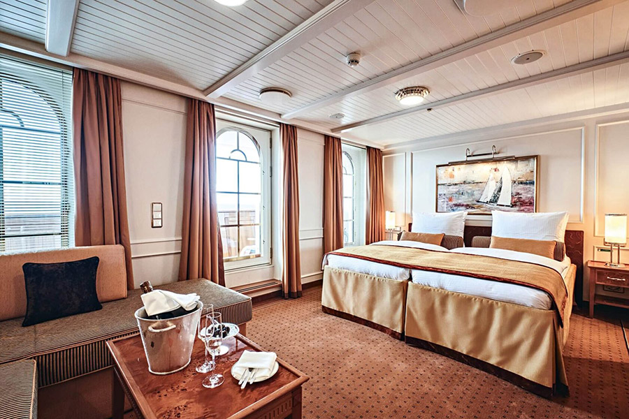 Die Kabinen auf der Sea Cloud Spirit