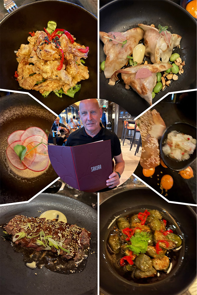 Restaurant Sakura EXPLORA III asiatische Gerichte Speisekarte