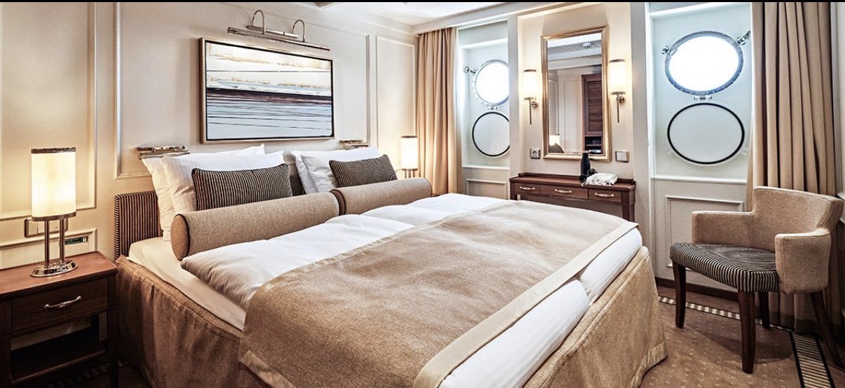 Luxuskabine Sea Cloud Spirit Mittelmeer Segelkreuzfahrt