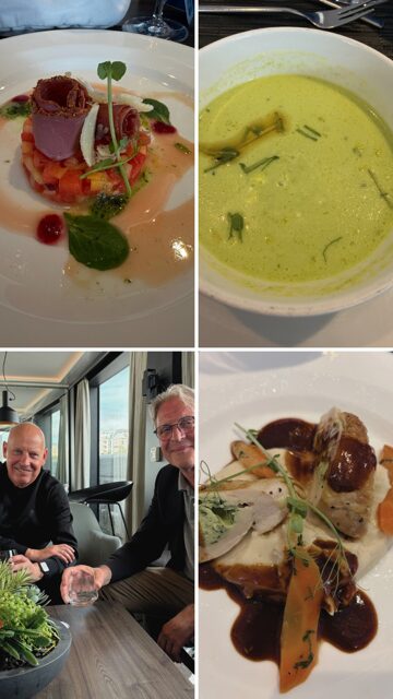 Gala-Dinner Speisen Suppe Gäste Abendessen Bord